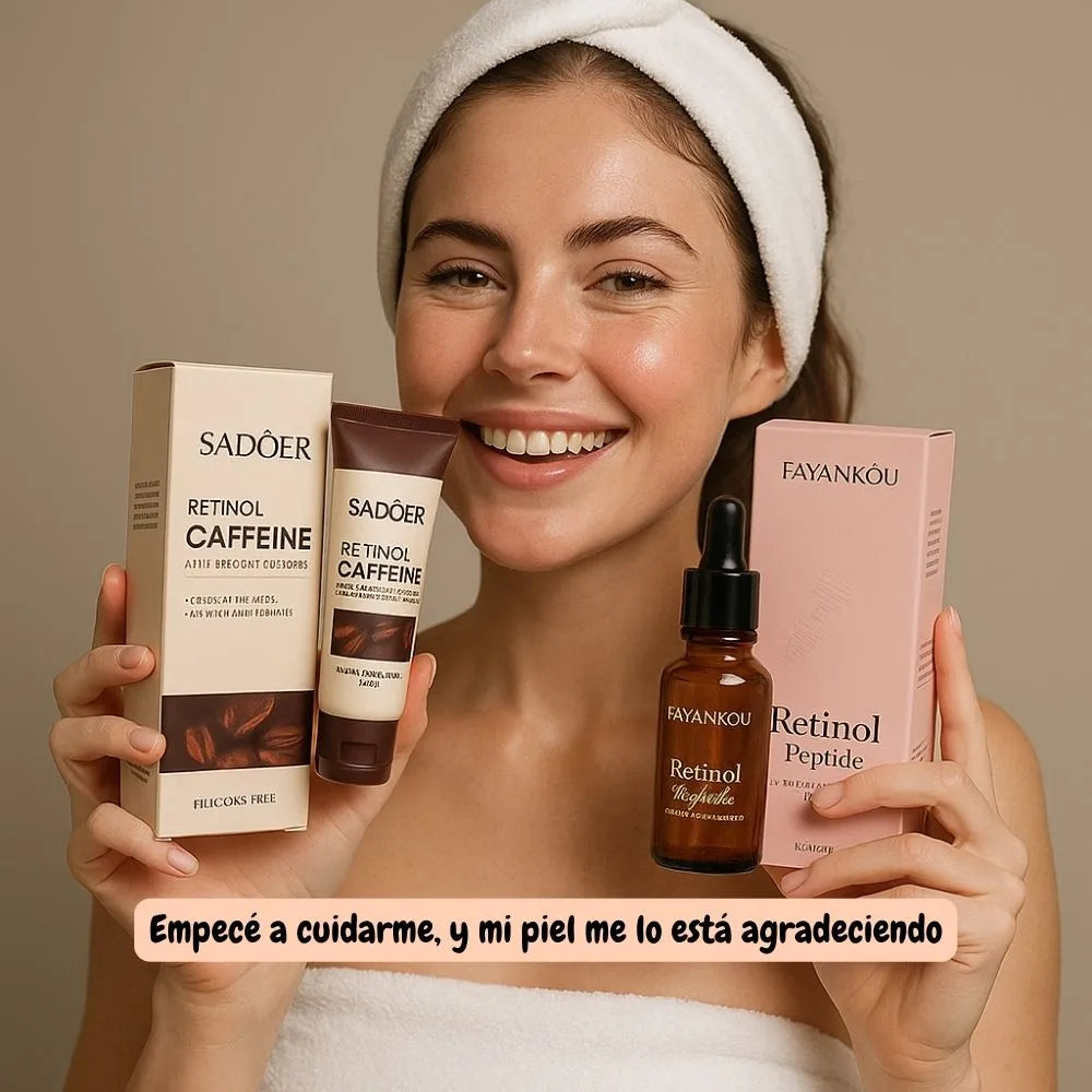 Kit antiedad Serum de Retinol + Jabon de Cafeina