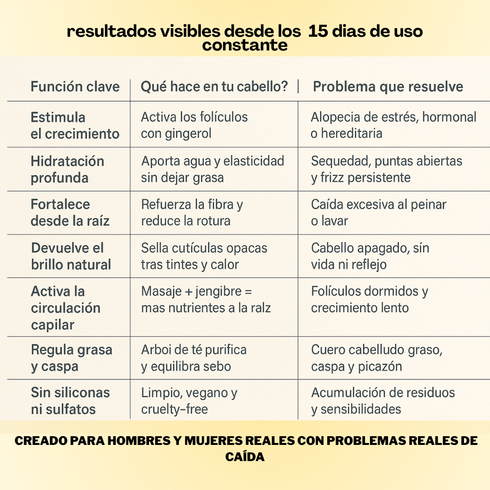 SERUM DE JENGIBRE PARA CRECIMIENTO DE CABELLO