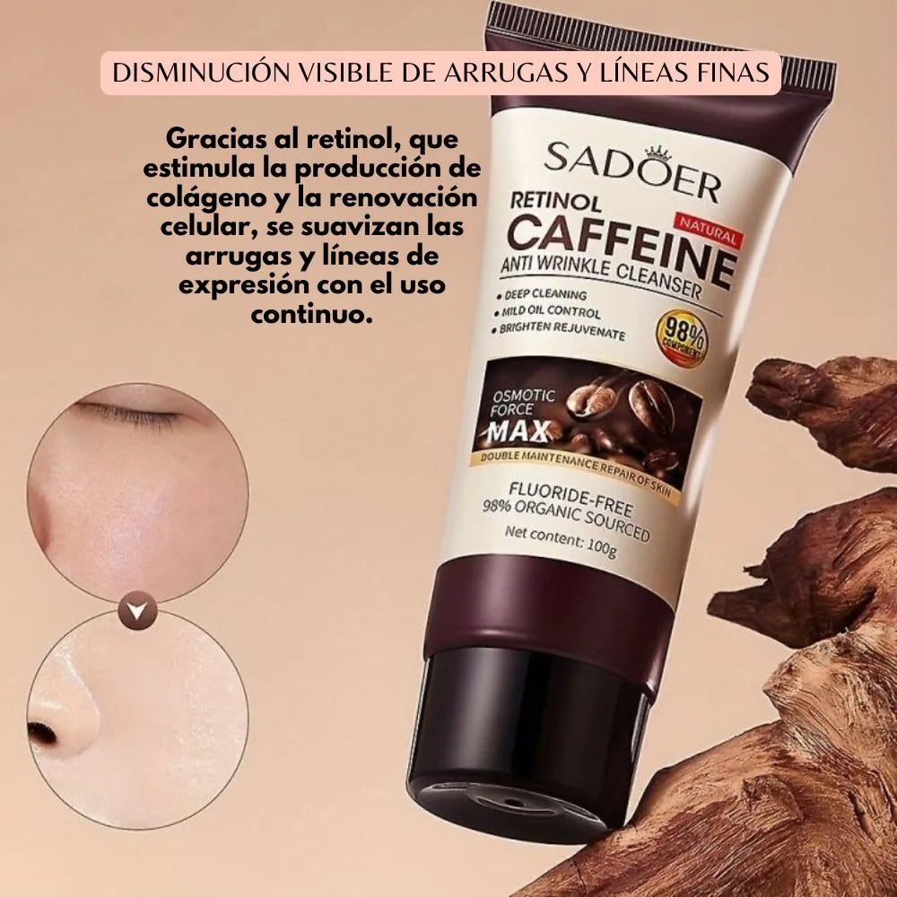 JABON ANTIEDAD DE RETINOL CON CAFEINA