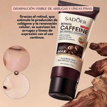 JABON ANTIEDAD DE RETINOL CON CAFEINA