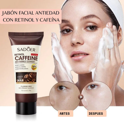 JABON ANTIEDAD DE RETINOL CON CAFEINA