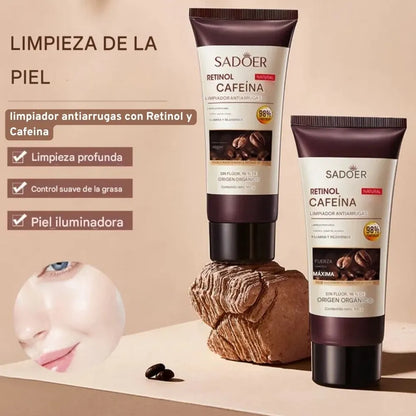JABON ANTIEDAD DE RETINOL CON CAFEINA