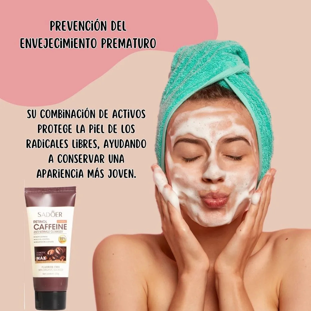 JABON ANTIEDAD DE RETINOL CON CAFEINA