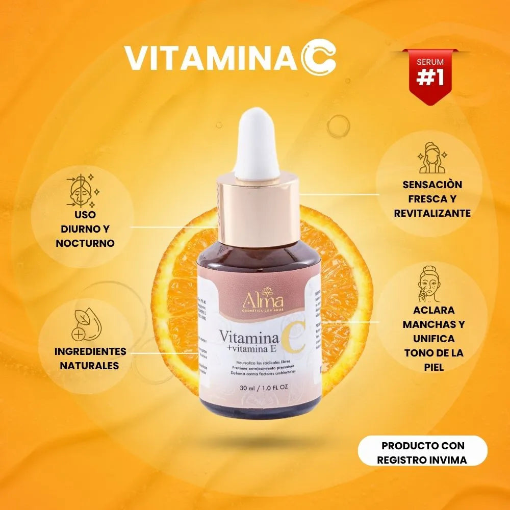 VITAMINA C + VITAMINA E ALMA COSMETIC