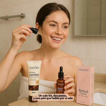 Kit antiedad Serum de Retinol + Jabon de Cafeina