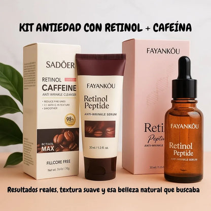 Kit antiedad Serum de Retinol + Jabon de Cafeina