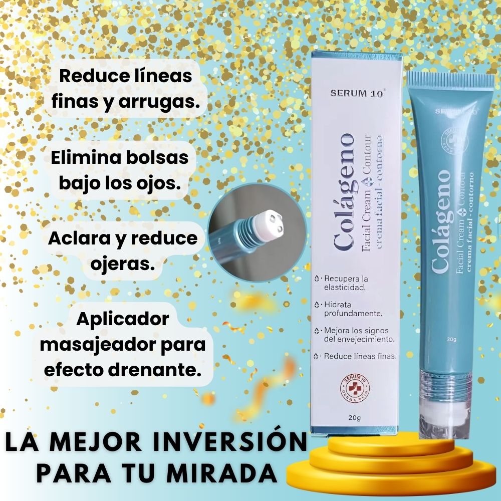 CONTORNO DE OJOS DE COLAGENO Y ACIDO HIALURONICO.