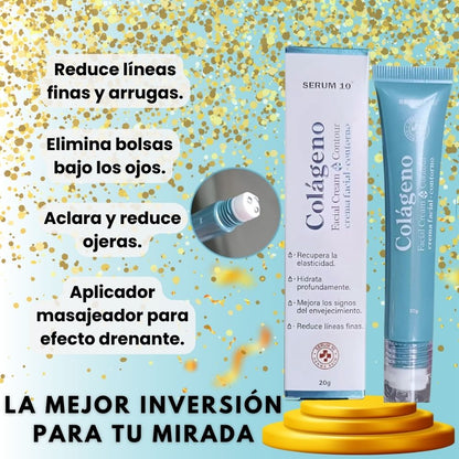 CONTORNO DE OJOS DE COLAGENO Y ACIDO HIALURONICO.