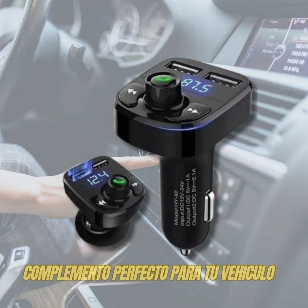Trasmisor FM receptor cargador bluetooth
