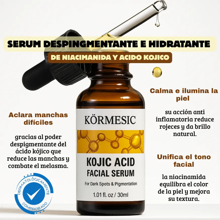 SERUM DESPIGMENTANTE E HIDRATANTE DE NIACINAMIDA Y ACIDO KOJICO