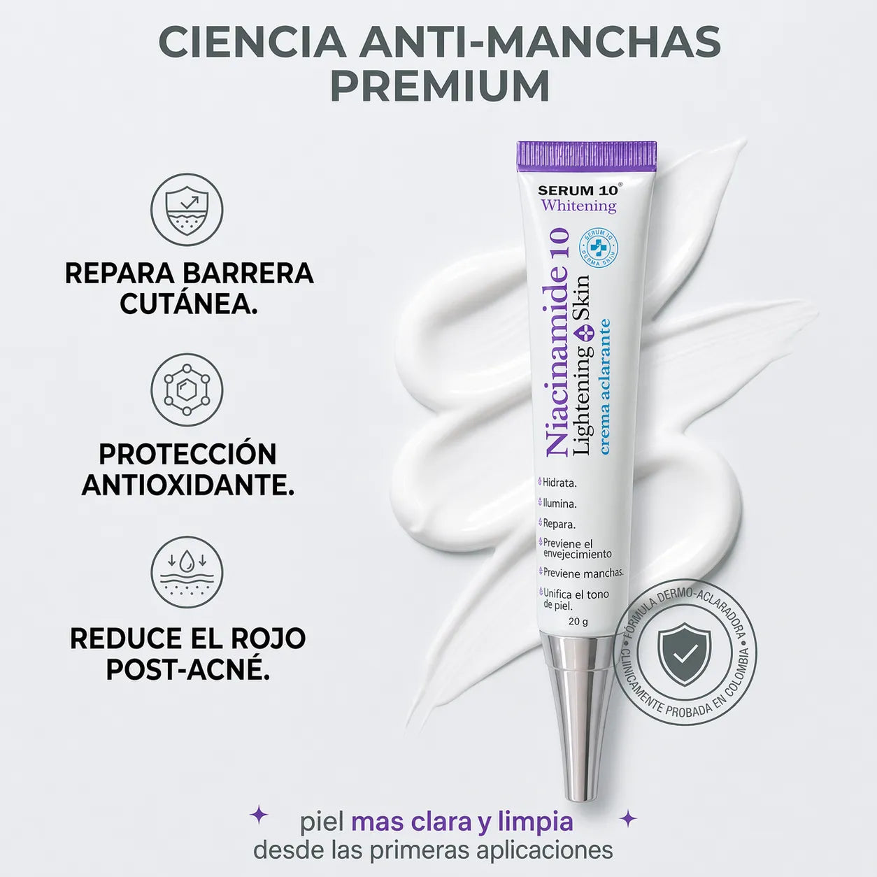 CREMA ACLARANTE DE NIACINAMIDA