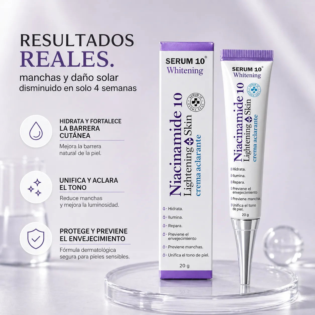 CREMA ACLARANTE DE NIACINAMIDA