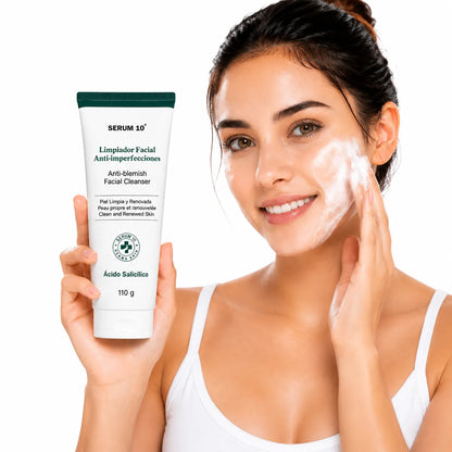 LIMPIADOR ANTI ACNE Y MANCHAS DE NIACINAMIDA,ACIDO SALICILICO Y GLICOLICO