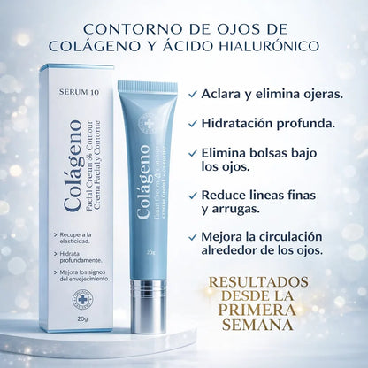 CONTORNO DE OJOS DE COLAGENO Y ACIDO HIALURONICO.