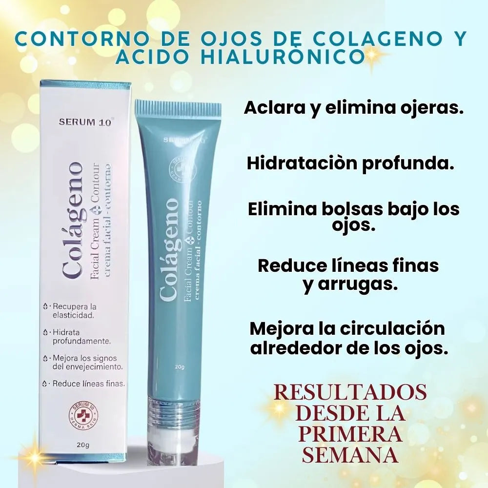CONTORNO DE OJOS DE COLAGENO Y ACIDO HIALURONICO.